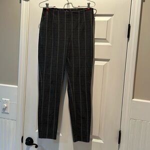 White house black market grey/black plaid pant